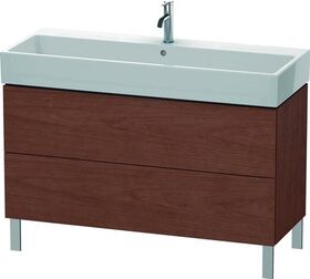 Duravit Waschtischunterbau L-CUBE 582x1184x459mm amerikanisch nussbaum