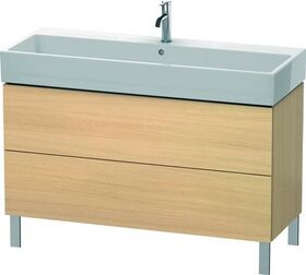 Duravit Waschtischunterbau L-CUBE 582x1184x459mm mediterrane eiche