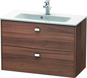 Duravit WT-Unterbau BRIOSO COMPACT Griffe chr 553x820x389mm nussbaum natur