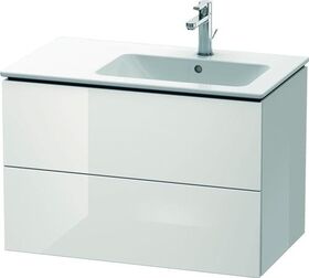 Duravit Waschtischunterbau L-CUBE 550x820x481mm Be rechts weiß hochglanz