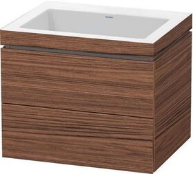 Duravit Waschtischset L-CUBE 600x480mm 2 Sk o HL we hgl La ES Ah Mi.