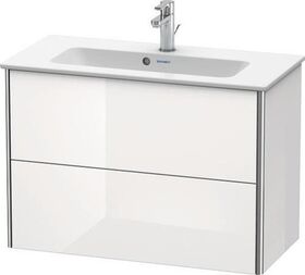 Duravit Waschtischunterbau XSQUARE 810x560x388mm 2 Sk we s-matt ES NB Mi.