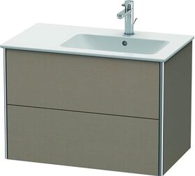 Duravit Waschtischunterbau XSQUARE 560x810x478mm, Becken rechts leinen