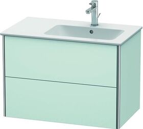 Duravit Waschtischunterbau XSQUARE 560x810x478mm Be rechts lichtblau matt