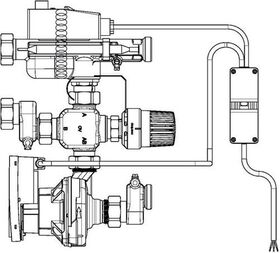 OV Regelstation Regufloor HN Heizen mit HE-Pumpe Wilo Yonos PARA