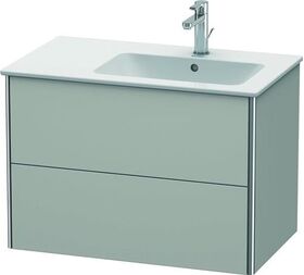 Duravit Waschtischunterbau XSQUARE 560x810x478mm Be rechts betongrau matt