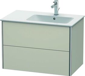 Duravit Waschtischunterbau XSQUARE 560x810x478mm, Becken rechts taupe matt