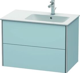 Duravit Waschtischunterbau XSQUARE 560x810x478mm Be re lichtblau seidenmatt