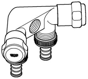 Grohe WAS Doppelventil 1/2" 1-fach chr