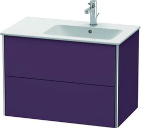 Duravit Waschtischunterbau XSQUARE 560x810x478mm Be re aubergine seidenmatt