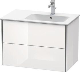 Duravit Waschtischunterbau XSQUARE 560x810x478mm Be rechts weiß supermatt