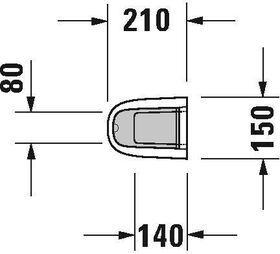 Duravit Standsäule STARCK 3 150x210mm weiß