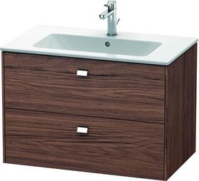 Duravit Waschtischunterbau BRIOSO Griffe chr 553x820x479mm nussbaum dunkel