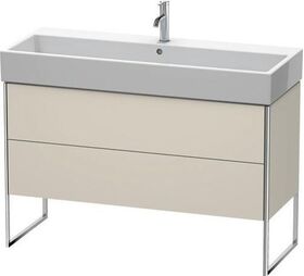 Duravit Waschtischunterbau XSQUARE 731x784x460mm taupe seidenmatt