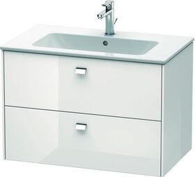 Duravit Waschtischunterbau BRIOSO Griffe chr 553x820x479mm weiß hochglanz