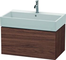 Duravit Waschtischunterbau L-CUBE 394x784x459mm nussbaum dunkel