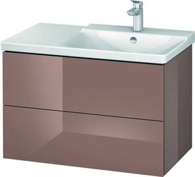 Duravit Waschtischunterbau L-CUBE 820x481x555mm cappuccino hochglanz