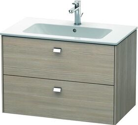 Duravit Waschtischunterbau BRIOSO Griffe chrom 553x820x479mm pine silver