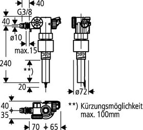 Grohe Füllventil f UP-Spülkasten 6 l