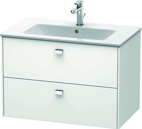 Duravit Waschtischunterbau BRIOSO Griffe chrom 553x820x479mm weiß matt