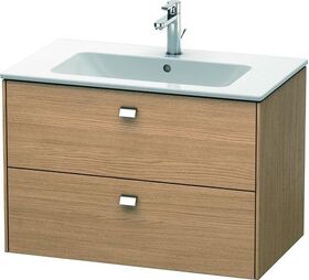 Duravit Waschtischunterbau BRIOSO Griffe chr 553x820x479mm europ. eiche