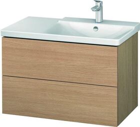 Duravit Waschtischunterbau L-CUBE 820x481x555mm europäische eiche