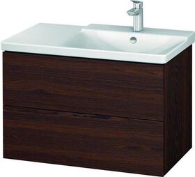 Duravit Waschtischunterbau L-CUBE 820x481x555mm nussbaum gebürstet