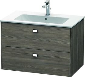 Duravit Waschtischunterbau BRIOSO Griffe chrom 553x820x479mm pine terra