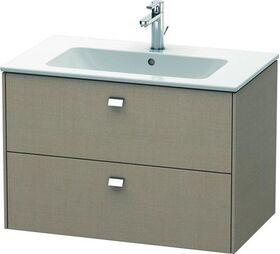 Duravit Waschtischunterbau BRIOSO Griffe chrom 553x820x479mm leinen