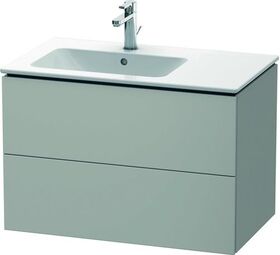 Duravit Waschtischunterbau L-CUBE 550x820x481mm Be links betongrau matt