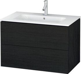 Duravit Waschtischunterbau L-CUBE 820x481mm 2 Schubk we ma ES NB mitte