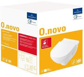 V&B Combi-Pack O.NOVO inkl. Wand-WC ti. und WC-Sitz we - VPE: 12