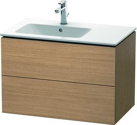 Duravit Waschtischunterbau L-CUBE 550x820x481mm Be links europäische eiche