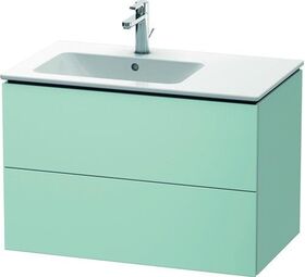 Duravit Waschtischunterbau L-CUBE 550x820x481mm Be links lichtblau matt