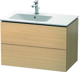 Duravit Waschtischunterbau L-CUBE 550x820x481mm Be links mediterrane eiche