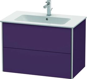 Duravit Waschtischunterbau XSQUARE 560x810x478mm aubergine seidenmatt