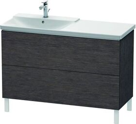 Duravit Waschtischunterbau L-CUBE 1220x481x709mm eiche dunkel gebürstet