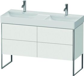 Duravit Waschtischunterbau XSQUARE 731x1184x460mm, 4 Auszüge weiß matt