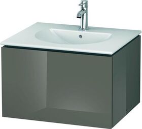 Duravit Waschtischunterbau L-CUBE 514x620x400mm flannel grey hochglanz