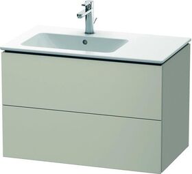 Duravit Waschtischunterbau L-CUBE 550x820x481mm, Becken links taupe