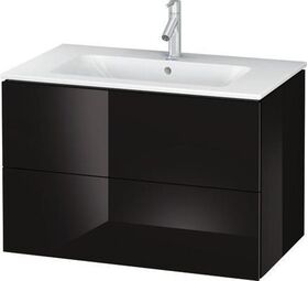 Duravit Waschtischunterbau L-CUBE 820x481x550mm schwarz hochglanz