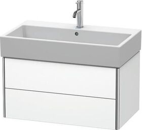 Duravit Waschtischunterbau XSQUARE 784x397x460mm 2 Schubk we ma ES NB mitte