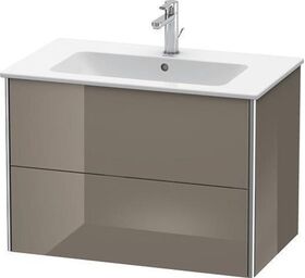 Duravit Waschtischunterbau XSQUARE 560x810x478mm flannel grey hochglanz