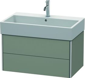 Duravit Waschtischunterbau XSQUARE 397x784x460mm steingrau seidenmatt