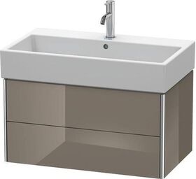 Duravit Waschtischunterbau XSQUARE 397x784x460mm flannel grey hochglanz