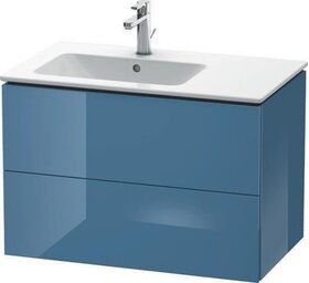 Duravit Waschtischunterbau L-CUBE 550x820x481mm Be li stone blue hochglanz