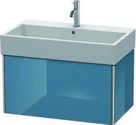 Duravit Waschtischunterbau XSQUARE 397x784x460mm stone blue hochglanz