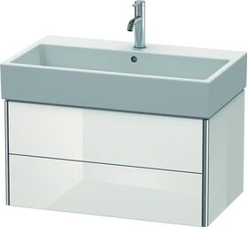 Duravit Waschtischunterbau XSQUARE 397x784x460mm weiß hochglanz