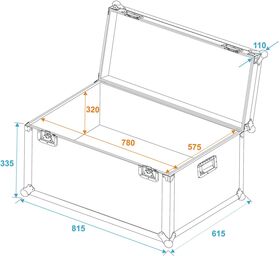 ROADINGER Universal-Transport-Case 80x60cm