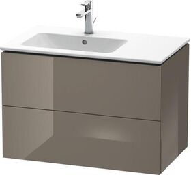 Duravit Waschtischunterbau L-CUBE 550x820x481mm Be li fla grey hochglanz